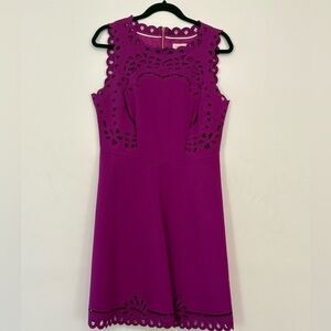 Ted Baker Magenta Lace Mini Dress